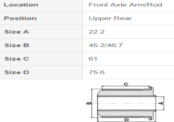 Toyota Rubber Bushing Suspension Bushing for Liteace 48635-28060
