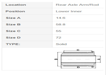 Toyota Suspension Bushing for Toyota Crown 48725-30060